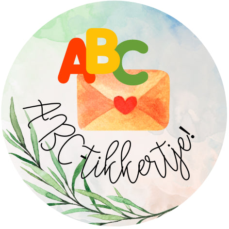 ABC-tikkertje| Sluitstickers 10st.