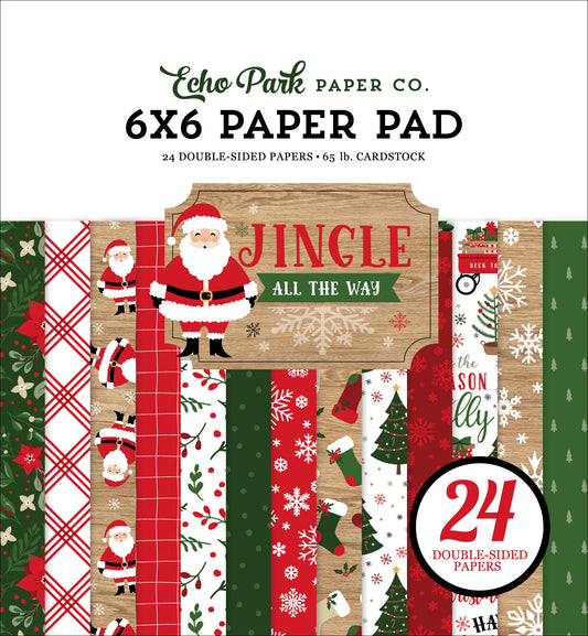 Echo Park Jingle All The Way 6x6 Inch Paper Pad (JIN252023)