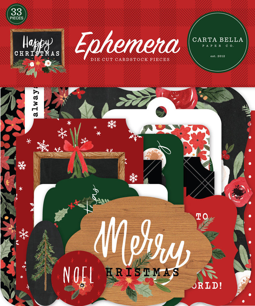 Carta Bella Happy Christmas Ephemera (CBXM140024)