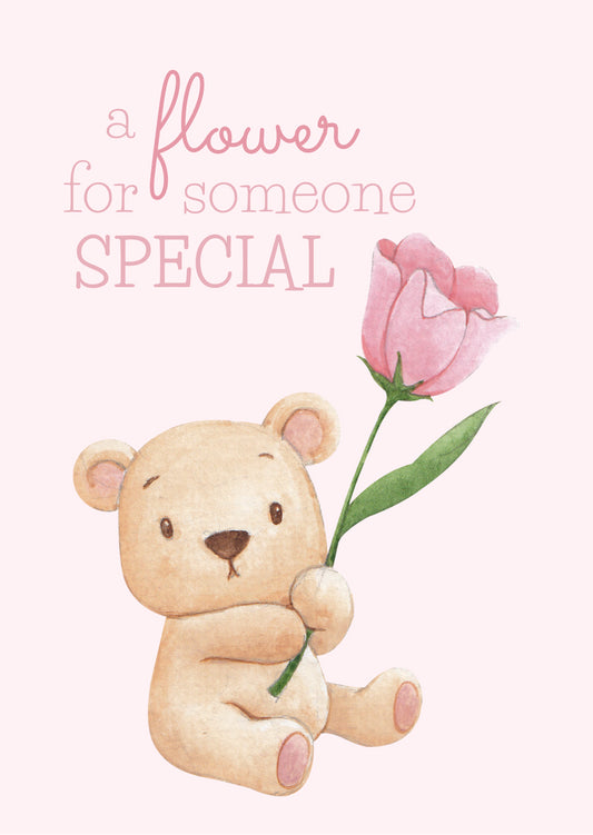 a flower for someone special| Kaart Fripperies