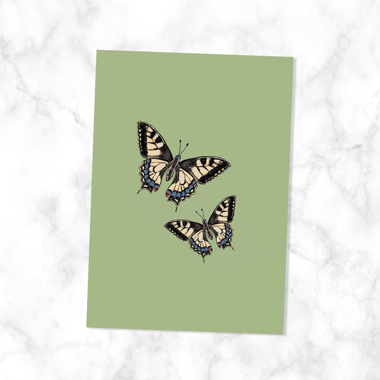 Vlinders groen| Kaart Kaartstudio