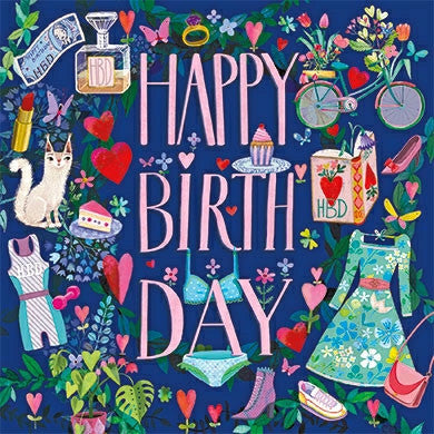 Happy birthday (vrouw)| Kaart Mila Marquis