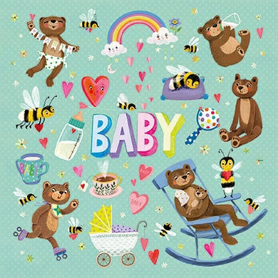 Baby (mit Bären)| Karte Mila Marquis