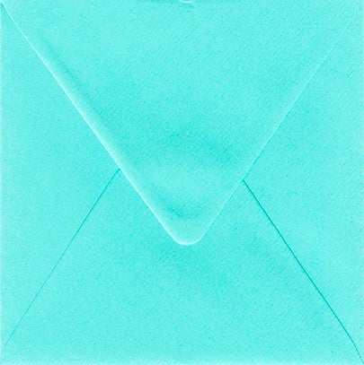 Turquoise| Vierkante envelop