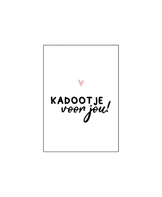 Kadootje voor jou| Cadeaukaart KP