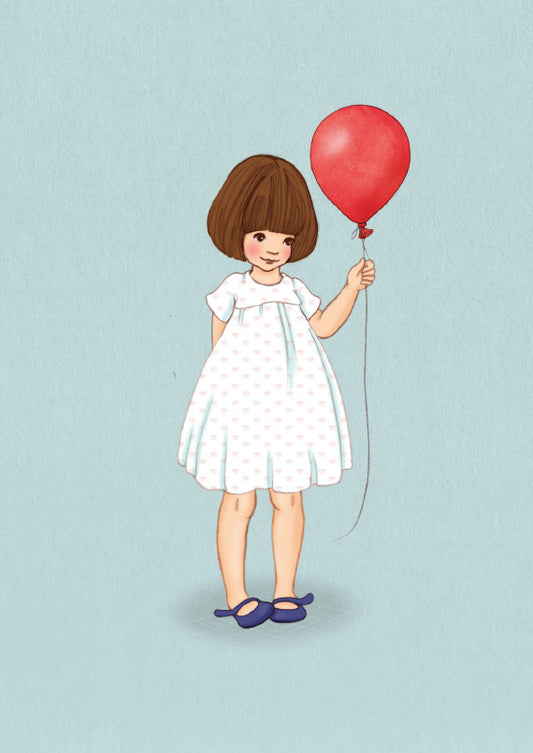 Birthday balloon| Kaart Belle & Boo