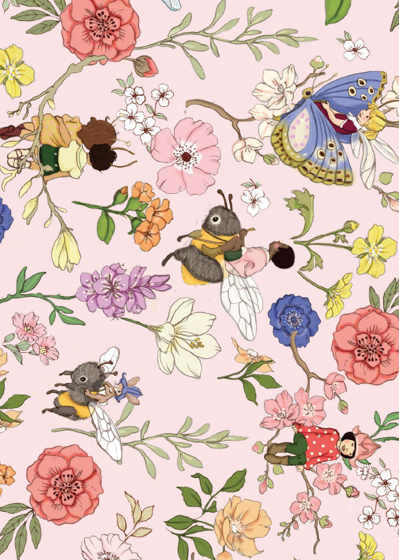 Secret bug garden (pink)| Kaart Belle & Boo
