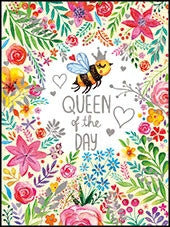 Queen of the day Bij| Minikaart Edition Gollong