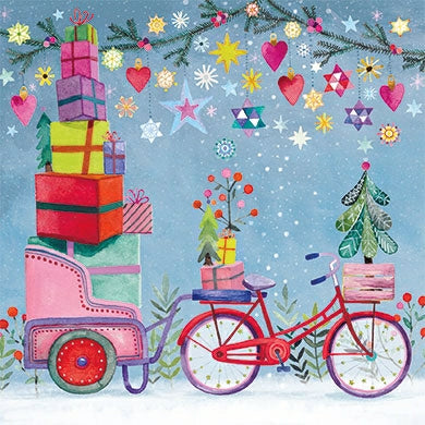 Fiets Kerst | Kaart Mila Marquis