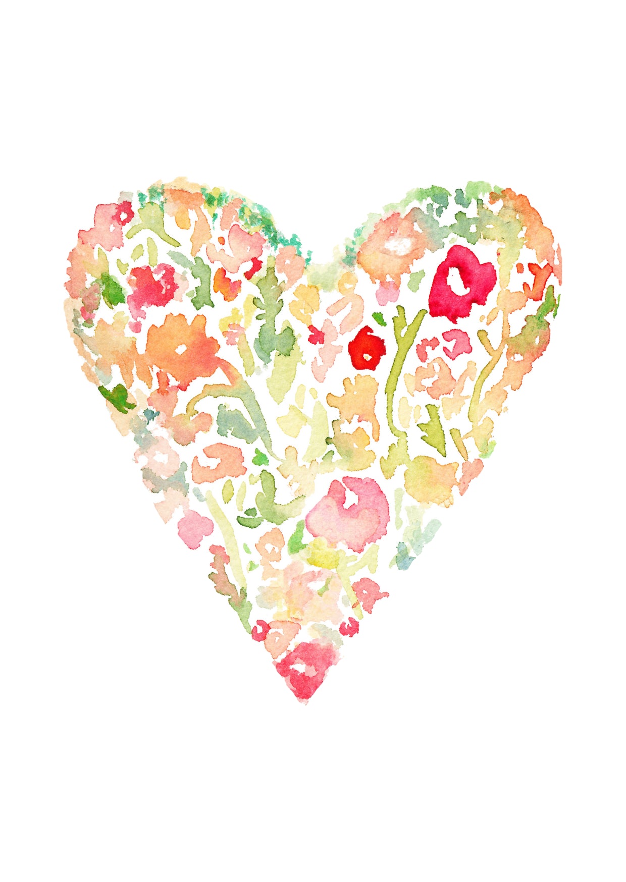 Flower Heart| Kaart Fripperies