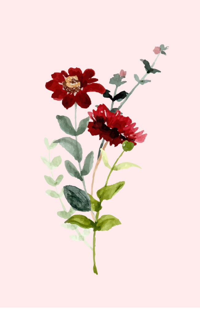 Blume (rot)| Mini-Karten-Freude