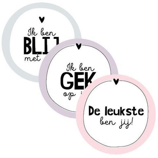 Gek op jou| Sluitstickers 9st