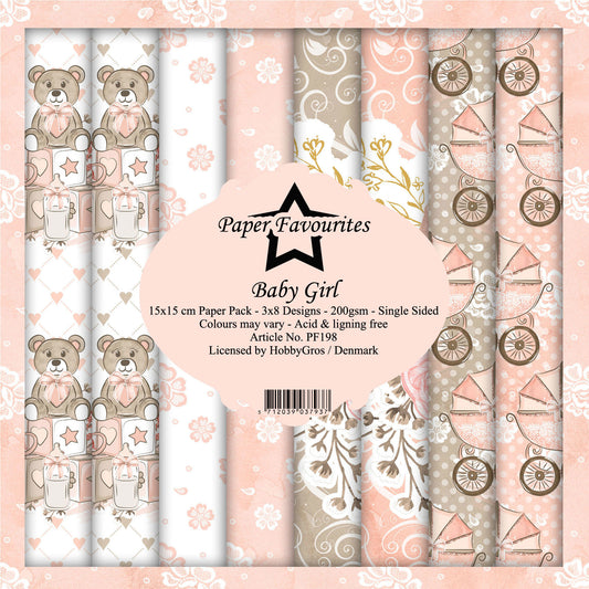 Paper Favourites Baby Girl 6x6 Inch Paper Pack (PF198)