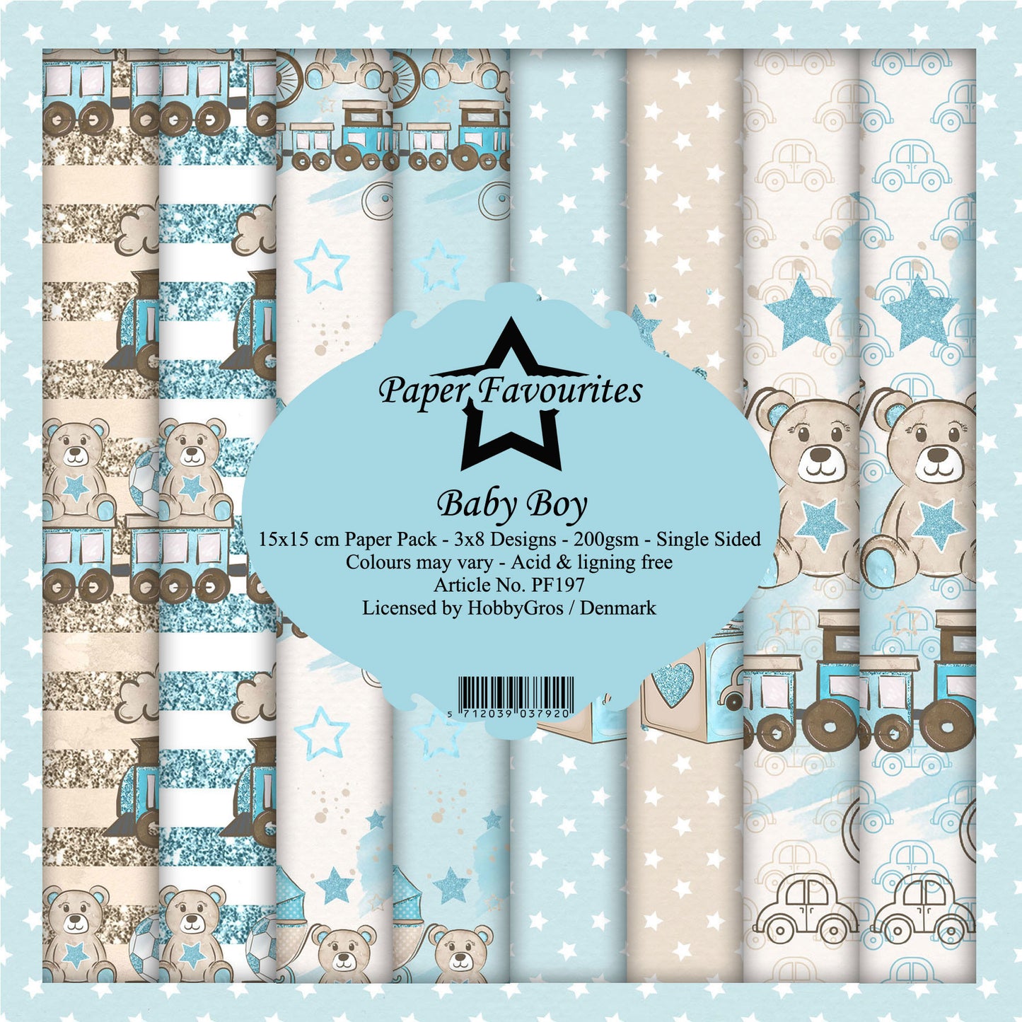 Paper Favourites Baby Boy 6x6 Inch Paper Pack (PF197)