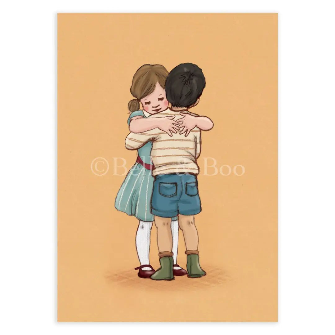 Let's hug| Kaart Belle & Boo