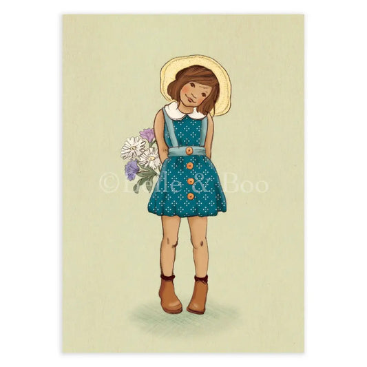 Little flower girl| Kaart Belle & Boo