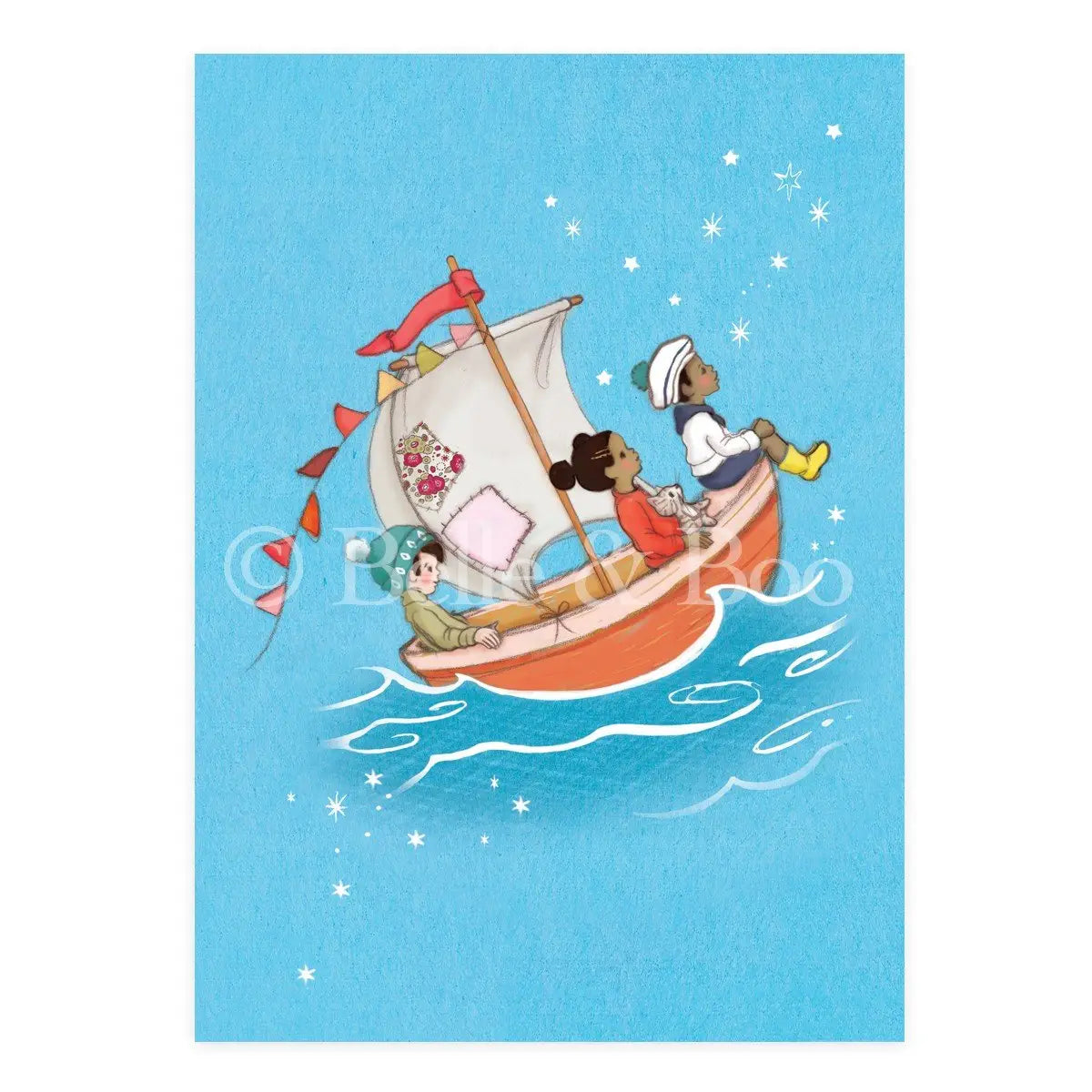 Sail Boat Dreams| Kaart Belle & Boo