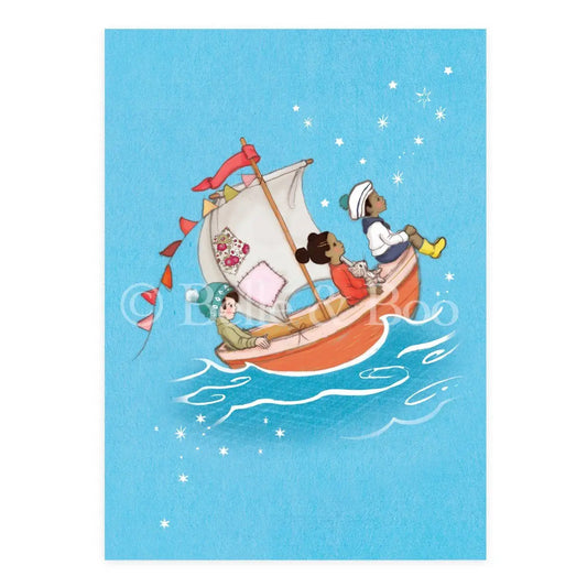 Sail Boat Dreams| Kaart Belle & Boo