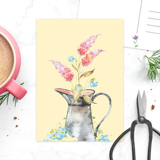Postkaart ‘Bloesem en bloemen’ kan| Kaart Studio Draak