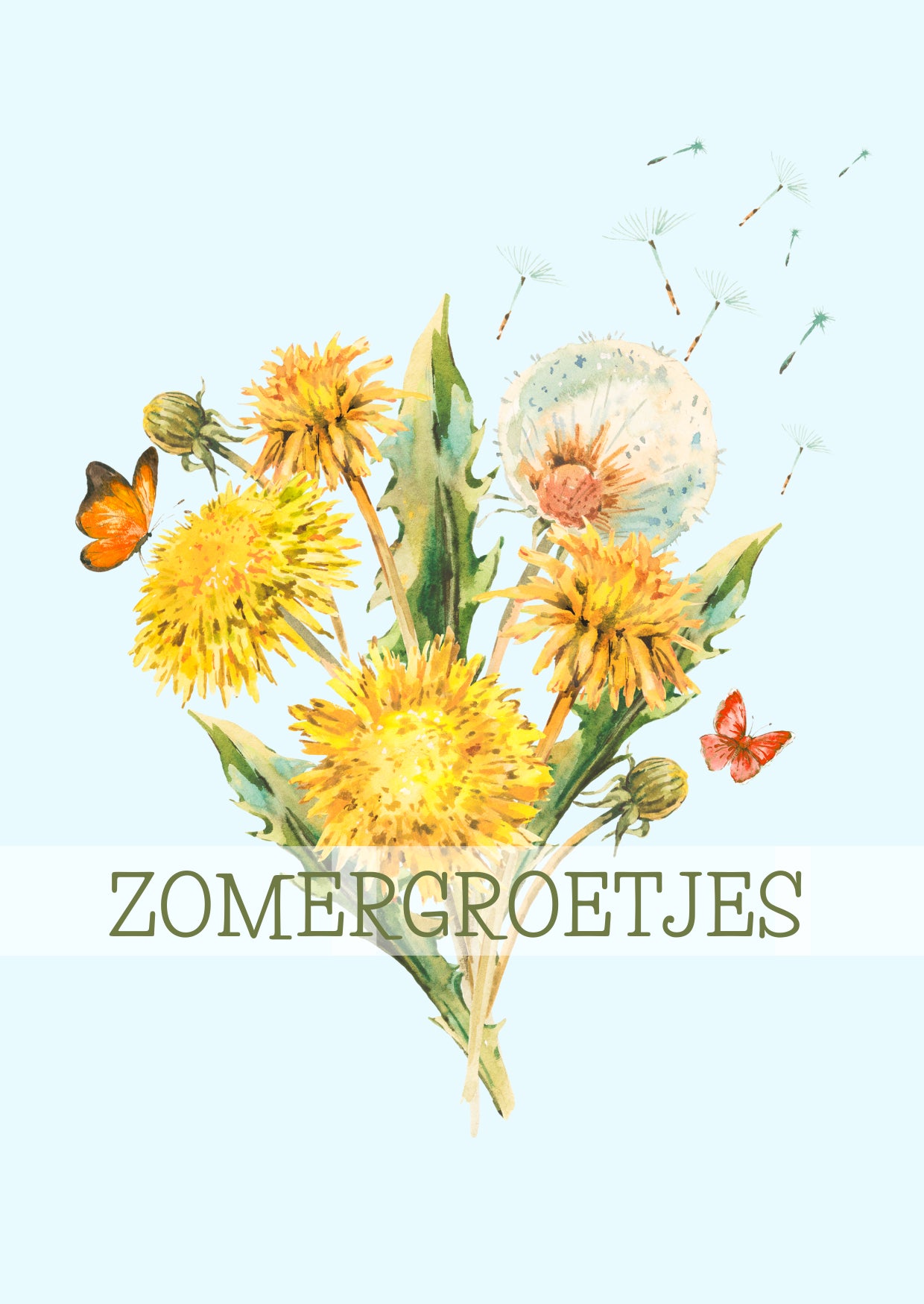 Zomergroetjes| Kaart Fripperies