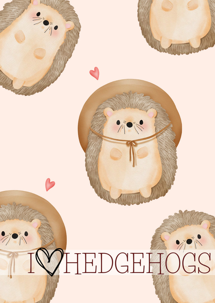 I 'heart' Hedgehogs| Kaart Fripperies