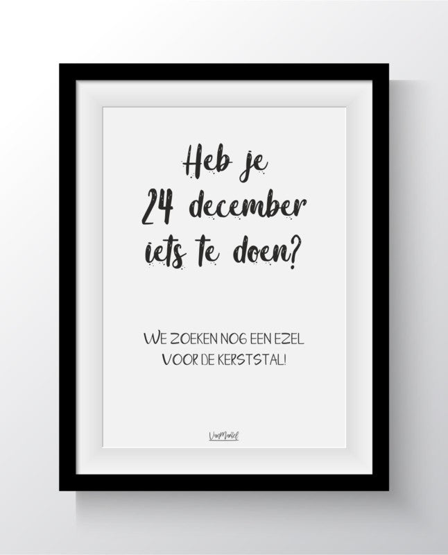 Heb je 24 december iets te doen?|  Vanmariel