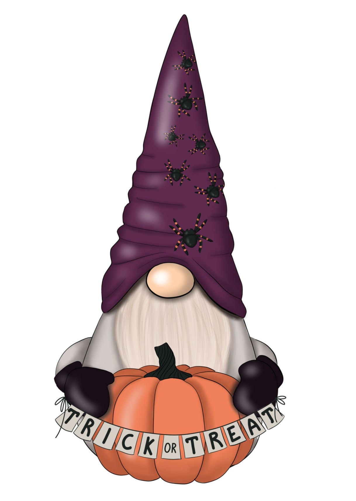 Gnome 'Trick or treat' | Fripperies