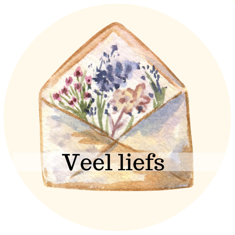 Veel liefs | Sluitstickers 10 st.