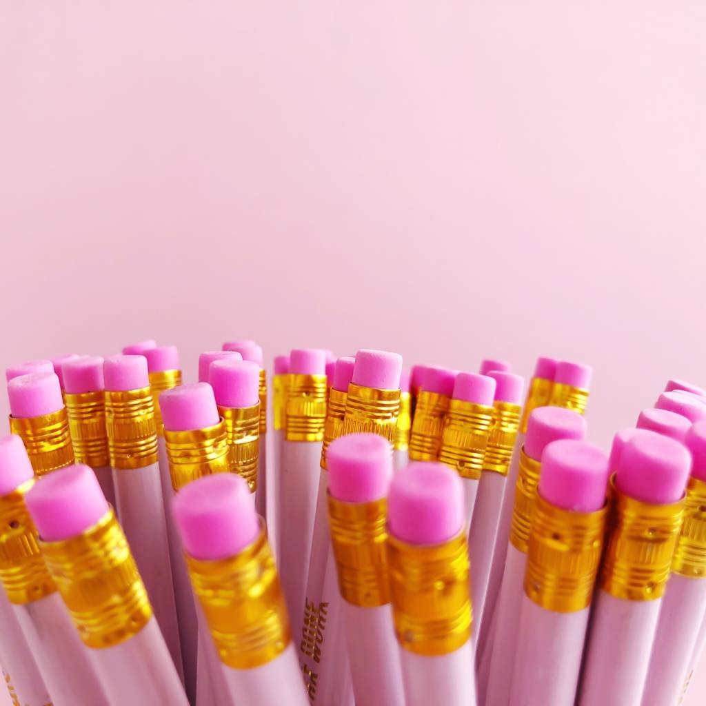 Pretty Pink Pencils set van 6
