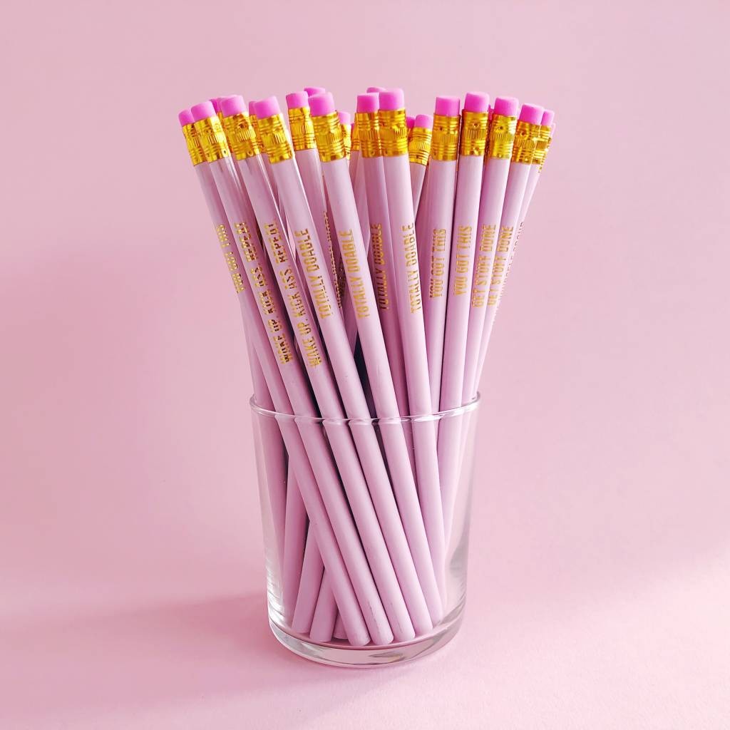 Pretty Pink Pencils set van 6