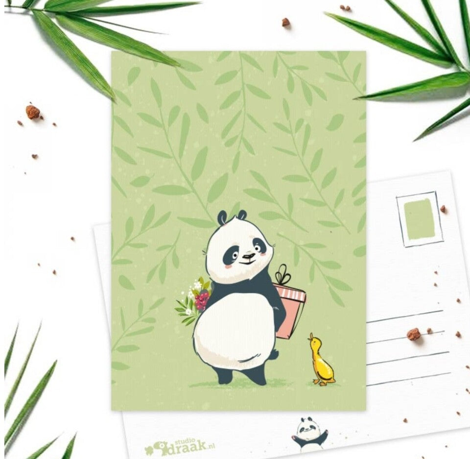 Panda party - Verrassing | Kaart Studio Draak