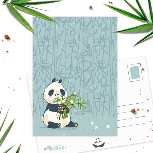 Panda-Party - Blumenstrauß | Card Studio Drache