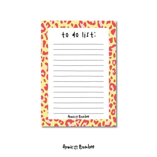 Notitieblok To do list A6| Annie with the bamboo