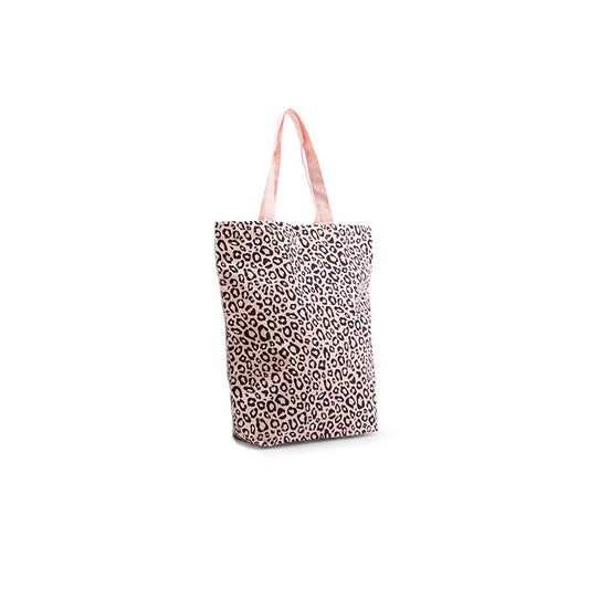 Leopard Zartrosa | Baumwolltasche