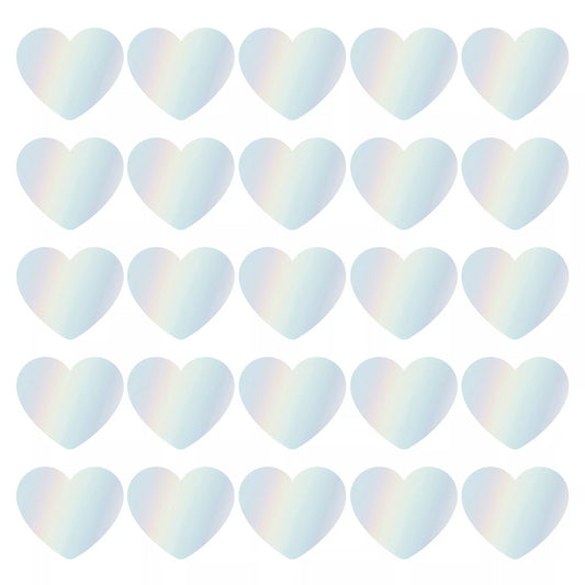 Hearts Holographic | Sluitstickers 10st