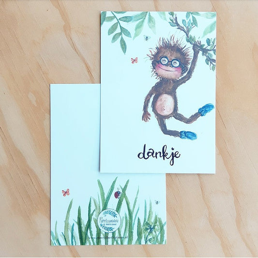 Danke Affe| Romyillustrationen