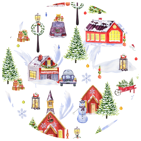 Winter Wonderland | Sluitstickers 10st.