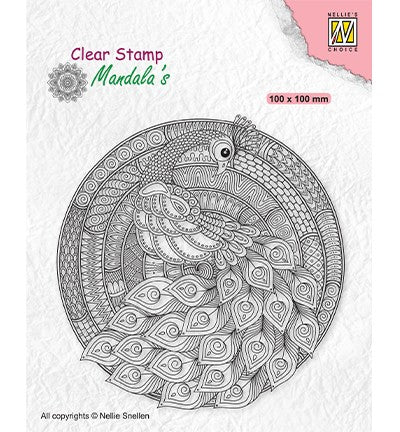 Mandala peacock | Clear stamps
