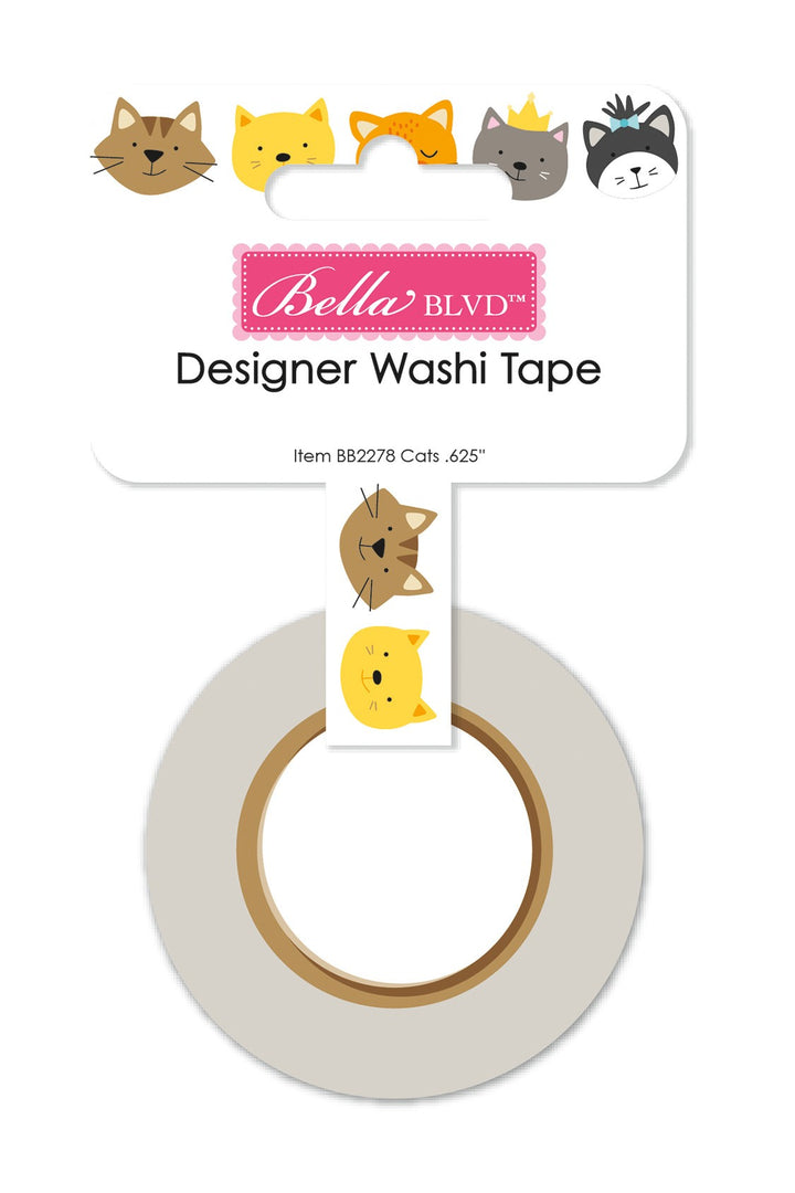 Bella BLVD Katzen Washi Tape (30 Fuß) (BB2278)