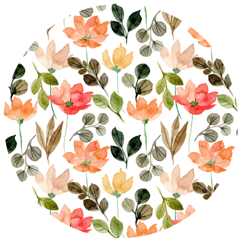 Herfst bloemen | Sluitstickers 10st.