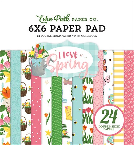 Echo Park I Love Spring 6x6 Inch Paper Pad (LSP204023)