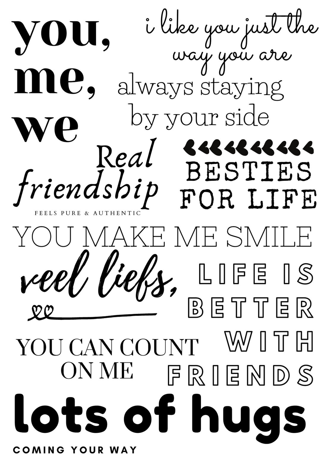 Friendship | Lieve teksten