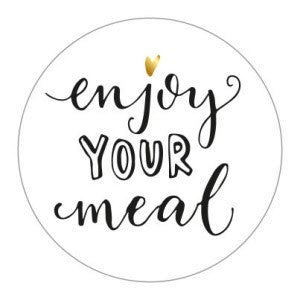 Enjoy your meal | Sluitstickers 10st
