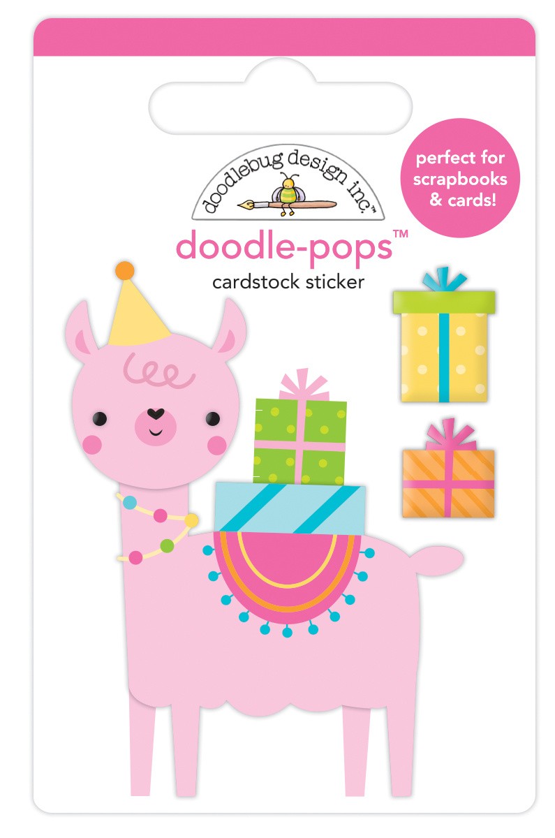Doodlebug Design Party Llama Doodle-Pops (6633)