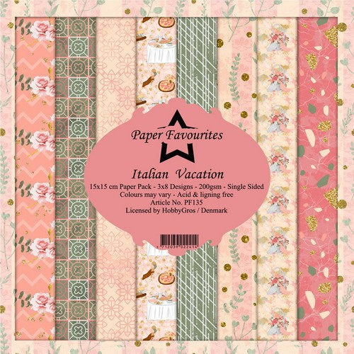 Paper Favourites Italian Vacation 6x6 Inch Paper Pack (PF135)
