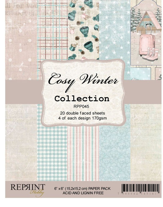 Reprint Cozy Winter Collection 6x6 Inch Paper Pack (RPP045)