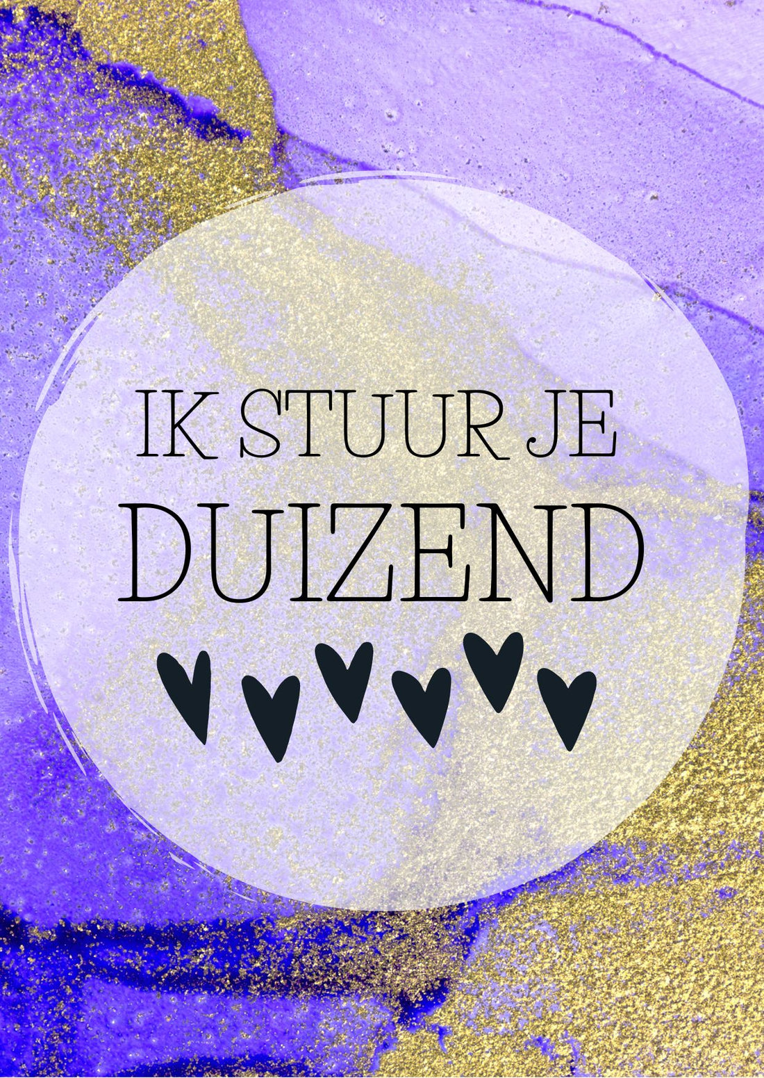 Ich schicke dir tausend Herzen | Kartenfirlefanz