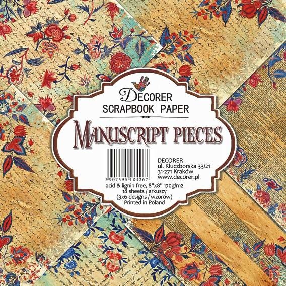 Decorer Manuscript Pieces 8x8 Inch Paper Pack (DECOR-B28-426)