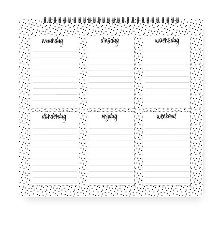 Lijstjes maken mij blij | Weekplanner winkeltjevananne.nl