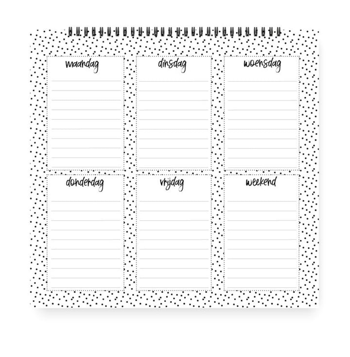 Lijstjes maken mij blij | Weekplanner winkeltjevananne.nl